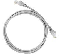 Патч-корд TDM ELECTRIC народный U/UTP Cat 5e 4PR 24AWG PVC, литой, 1 м, серый SQ0115-0002