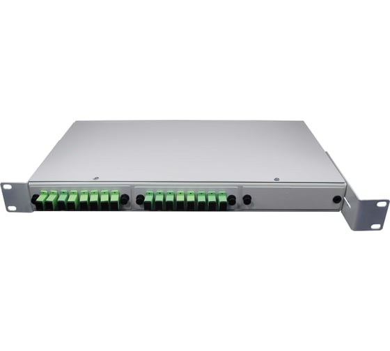 Оптический стоечный кросс TWIST на 16 портов SC APC в сборе CROSSO-16SC-A