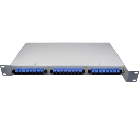 Оптический стоечный кросс Retic на 24 портов SC UPC в сборе CROSSO-24SC-U