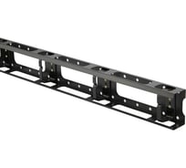 Металлический вертикальный кабельный организатор Hyperline с крышкой, 32U, для шкафов TTB, TTR шириной 800 мм, черный RAL 9004, 1 шт. 30834