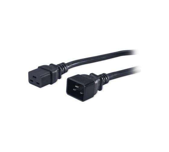 Кабель питания Hyperline IEC 320 C19 - IEC 320 C20 3x1.5, прямая вилка, 16A, 5м, цвет черный ПВС-АП-3x1,5-250-C19C20-16-5,0 ГОСТ 30851.1-2002 МЭК 60320-1:1994 43796 1