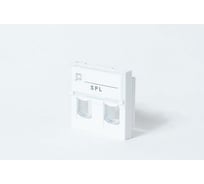 Лицевая панель SPL 45x45 мм, для 2 модулей Keystone, 20 шт. 500020