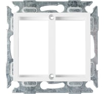 Адаптерная панель NIKOMAX Valena на 2 вставки Mosaic, 22,5x45мм, белая NMC-PV2MH-WW