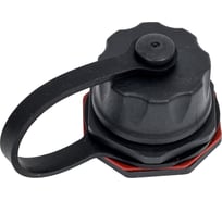 Индустриальный модуль-заглушка NIKOMAX IP67, с защитной крышкой, черный NMC-KJ-BLANK-IS-BK