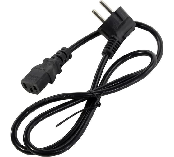 Кабель питания 5Bites iec-320-c13 / cee 7/7 shcuko / 220v / 3gx0.75mm / 10a / copper /1.8m PC207-18C