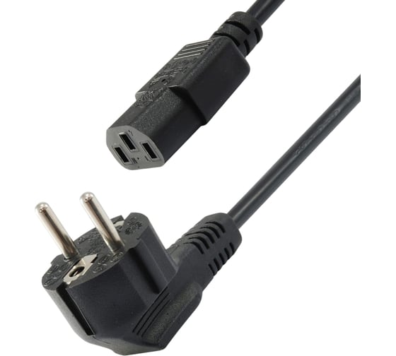 Кабель питания 5Bites iec-320-c13 / cee 7/7 shcuko / 220v / 3gx0.75mm / 10a / copper / 5m PC207-50C 1