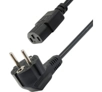 Кабель питания 5Bites iec-320-c13 / cee 7/7 shcuko / 220v / 3gx1.00mm / 10a / cca / 1.8m PC410-18A