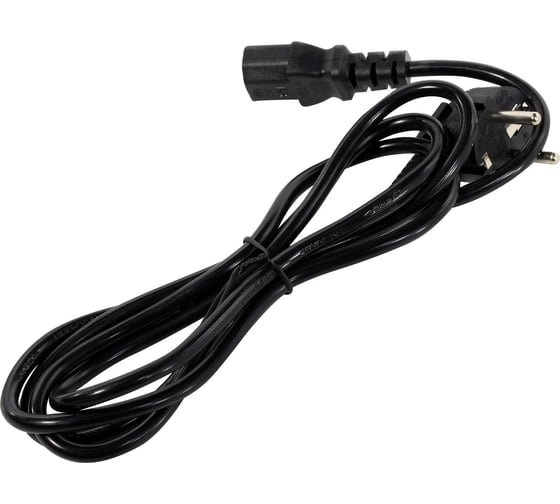 Кабель питания 5Bites iec-320-c13 / cee 7/7 shcuko / 220v / 3gx1.00mm / 10a / cca / 1.8m PC410-18A 1