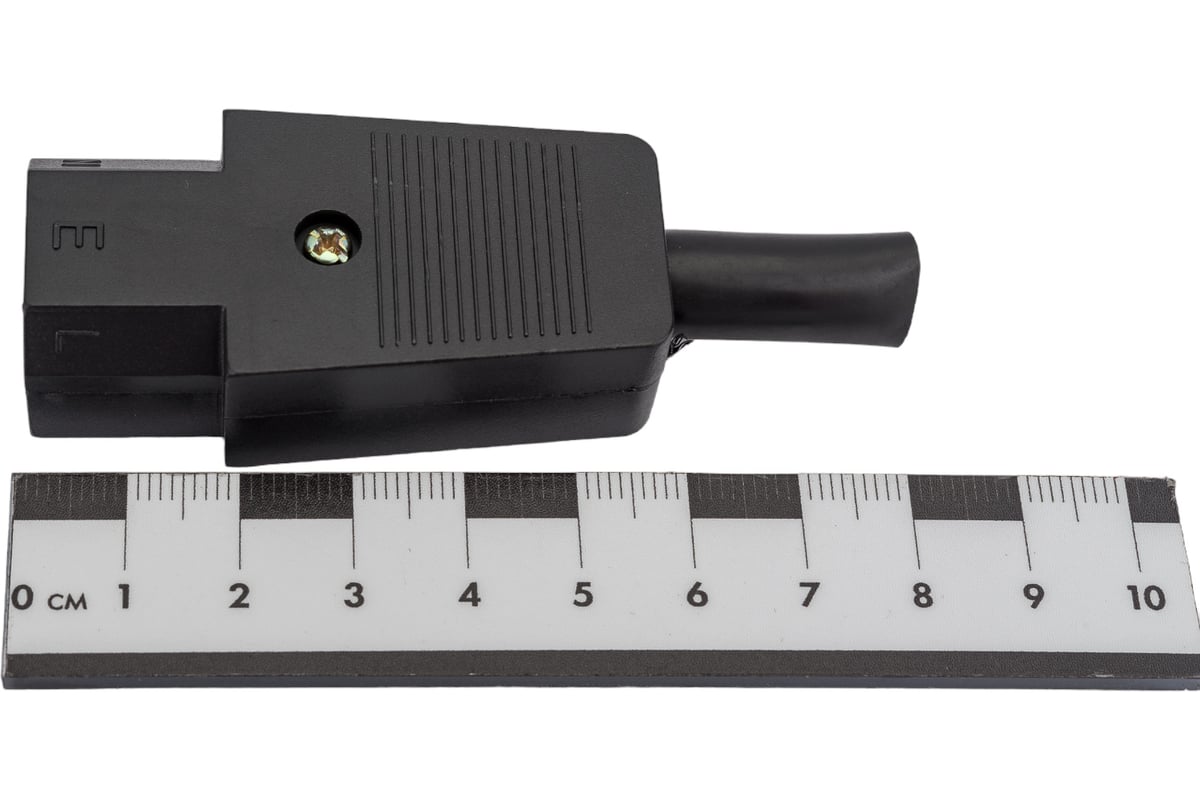 Сетевое гнездо Pro Legend 3 PIN пластик на кабель 250V 10A, PL2299 ...