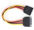 Удлинитель кабеля питания Cablexpert sata 15pin(m)/15pin(f), медн.проводник, 20см, пакет CC-SATAMF-20CM 2