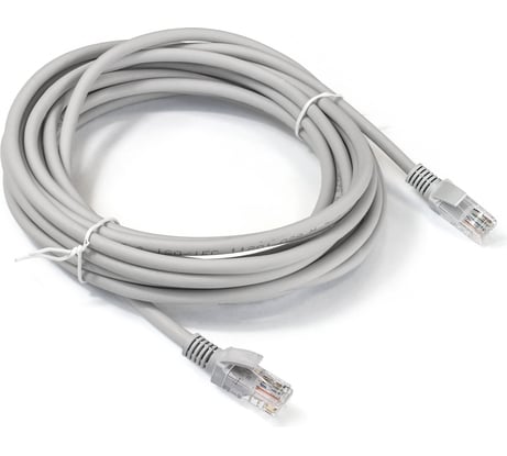 Патч-корд ExeGate LSZH UTP-RJ45-RJ45-5e-7M-LSZH-GY, UTP, cat,5e, 7м 290421