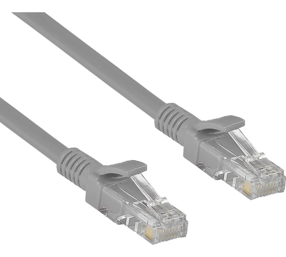 Патч-корд ExeGate UTP-RJ45-RJ45-C6-5M-GY, UTP, cat.6, 5м, серый 272311 1