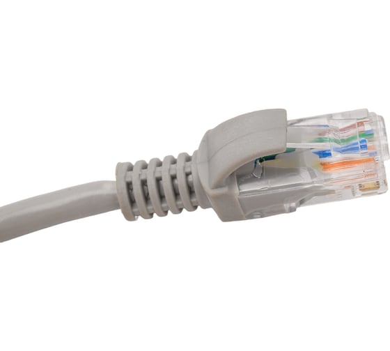 Патч-корд ExeGate FTP-RJ45-RJ45-C5e-3M-GY, FTP, cat.5e, 3м, серый 272307