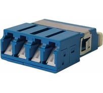 Оптический адаптер LANMASTER LC OM3, со шторкой, корпус SC, квадро LAN-4LCS/SH-AM-OM3