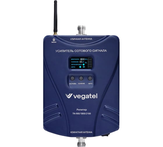 Усилитель сотовой связи и интернета Vegatel. TN-900/1800/2100 2G, 3G, 4G R91776