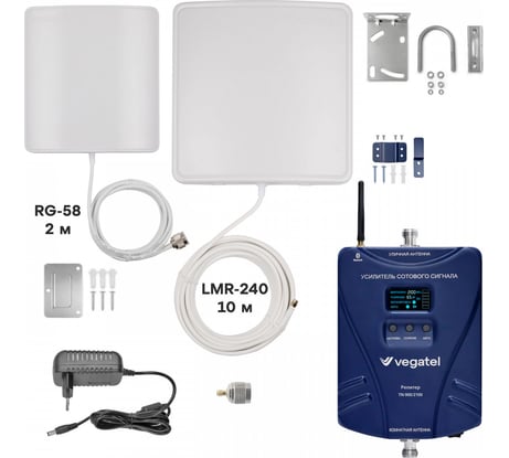 Усилитель сотовой связи и интернета Vegatel  TN-900/2100 2G, 3G, 4G R91769