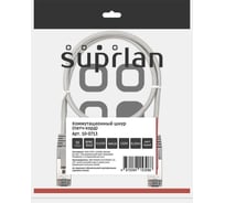 Патч-корд компьютерный экранированный FTP SUPRLAN 5e 4x2 26AWG (7x0.16mm) Cu LSZH серый 0,5м 10-0715