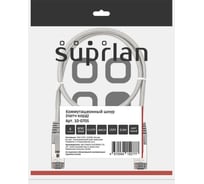 Патч-корд компьютерный экранированный FTP SUPRLAN 6 4x2 24AWG (7x0.2mm) Cu LSZH серый 0,5м 10-0705
