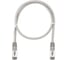 Патч-корд компьютерный экранированный FTP SUPRLAN 6 4x2 24AWG (7x0.2mm) Cu LSZH серый 0,5м 10-0705 3