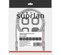 Патч-корд компьютерный UTP SUPRLAN 6 4x2 24AWG (7x0.2mm) Cu LSZH серый 1м 10-0167