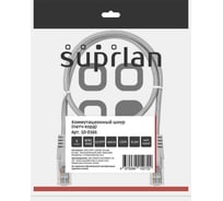 Патч-корд компьютерный UTP SUPRLAN 6 4x2 24AWG (7x0.2mm) Cu LSZH серый 0,5м 10-0166