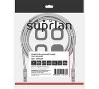 Патч-корд компьютерный UTP SUPRLAN 6 4x2 24AWG (7x0.2mm) Cu LSZH серый 5м 10-0170