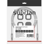 Патч-корд компьютерный UTP SUPRLAN 6 4x2 24AWG (7x0.2mm) Cu LSZH серый 3м 10-0169