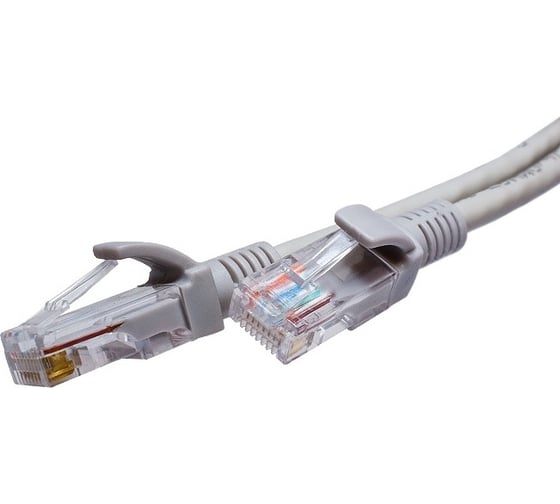 Патч-корд компьютерный UTP SUPRLAN 6 4x2 24AWG (7x0.2mm) Cu LSZH серый 3м 10-0169