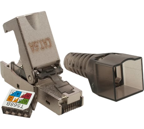 Коннектор SUPRLAN 8P8C STP Cat.6A (RJ-45) безынструментальный 10-0240
