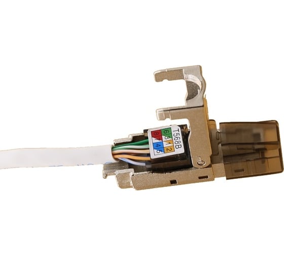 Коннектор SUPRLAN 8P8C STP Cat.6A (RJ-45) безынструментальный 10-0240