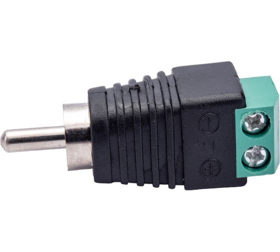 Разъем RCA штекер Pro Legend пластик на кабель, винт, PL2161