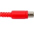 Разъем RCA гнездо Pro Legend пластик на кабель, красный, PL2154 3