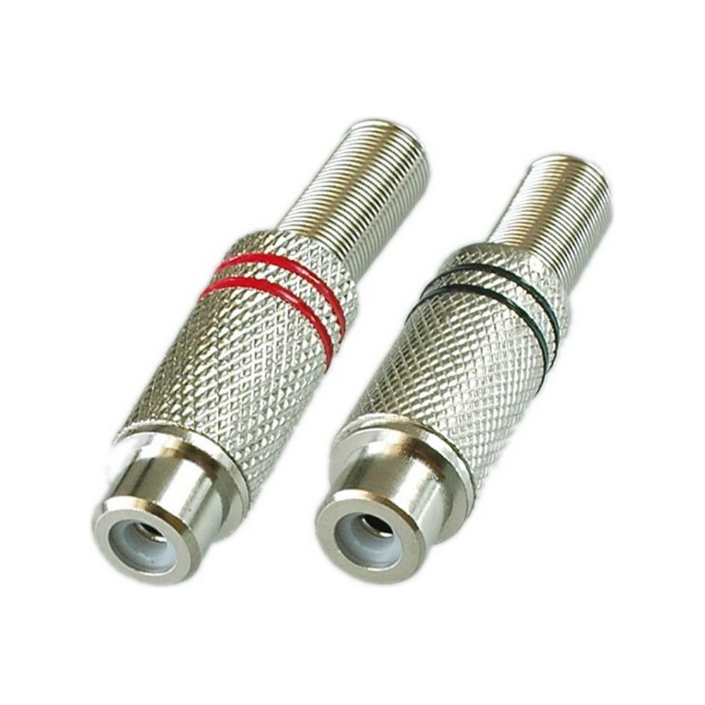 Разъем RCA гнездо Pro Legend металл на кабель, пайка, красный и черный ...