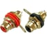 Разъем RCA гнездо Pro Legend металл с изолятором на корпус, красный и черный, Gold, PL2171 1