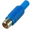 Разъем RCA гнездо Pro Legend пластик на кабель, синий, PL2152 1