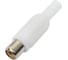 Разъем RCA гнездо Pro Legend пластик на кабель, белый, PL2155 1