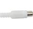 Разъем RCA гнездо Pro Legend пластик на кабель, белый, PL2155 3
