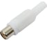 Разъем RCA гнездо Pro Legend пластик на кабель, белый, PL2155 4
