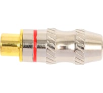 Разъем RCA гнездо Pro Legend металл на кабель, красный и синий, Gold, PL2164 24605013