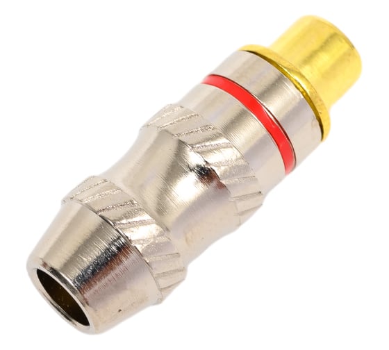 Разъем RCA гнездо Pro Legend металл на кабель, красный и синий, Gold, PL2164