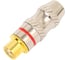 Разъем RCA гнездо Pro Legend металл на кабель, красный и синий, Gold, PL2164 2