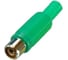 Разъем RCA гнездо Pro Legend пластик на кабель, зеленый, PL2153 1