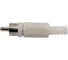 Разъем RCA штекер Pro Legend пластик на кабель, белый, PL2150 3