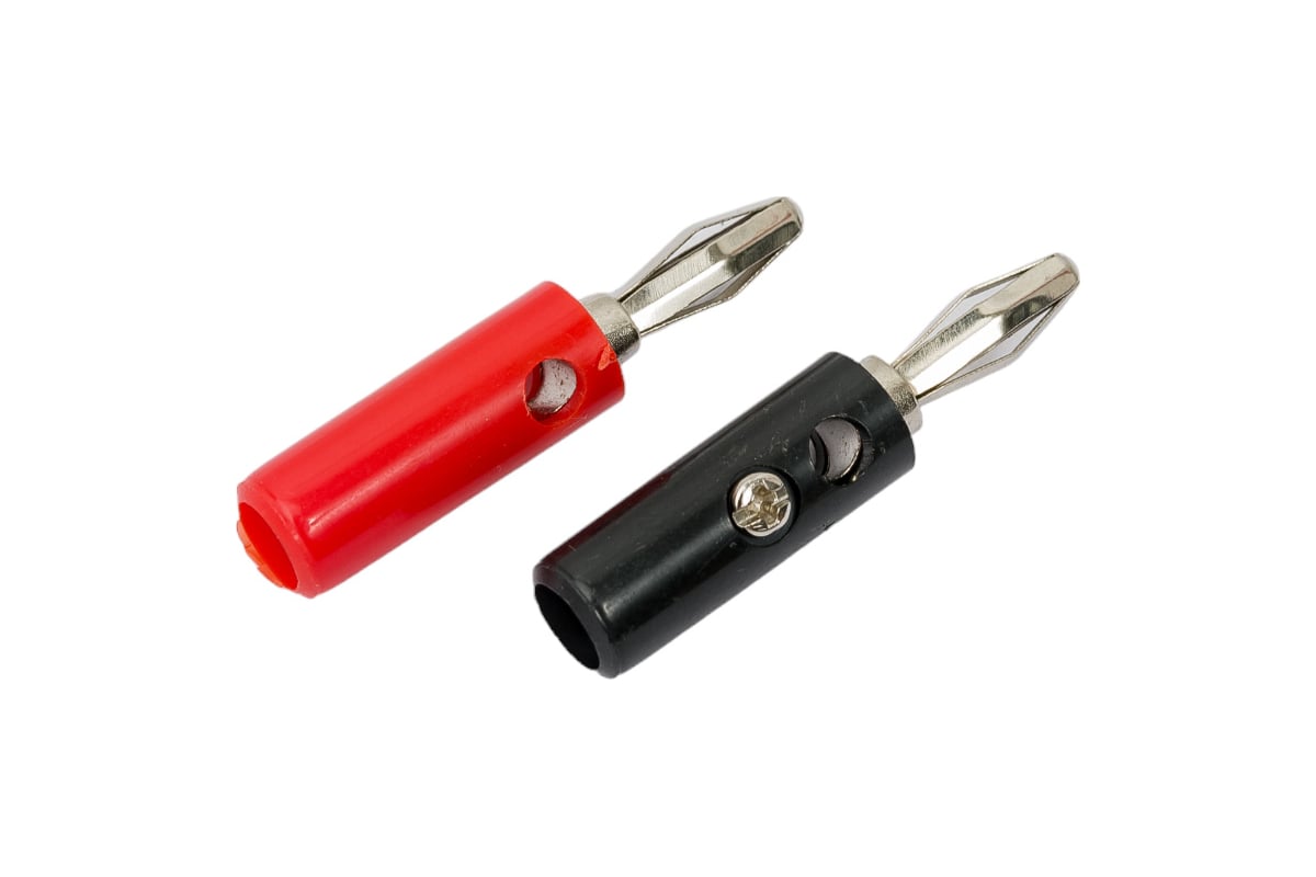 Разъем BANANA штекер Pro Legend пластик на кабель, винт, PL2233 ...