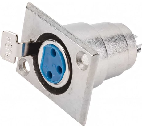 Разъем XLR 3P гнездо Pro Legend металл на корпус, PL2192