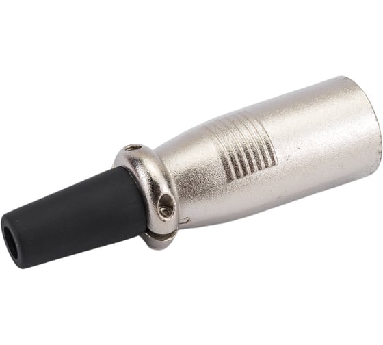 Разъем XLR 5P штекер Pro Legend металл на кабель с хомутом 70мм, PL2188