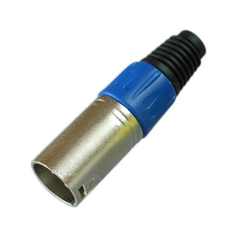 Разъем XLR 3P штекер Pro Legend металл цанга на кабель, синий, PL2173 ...