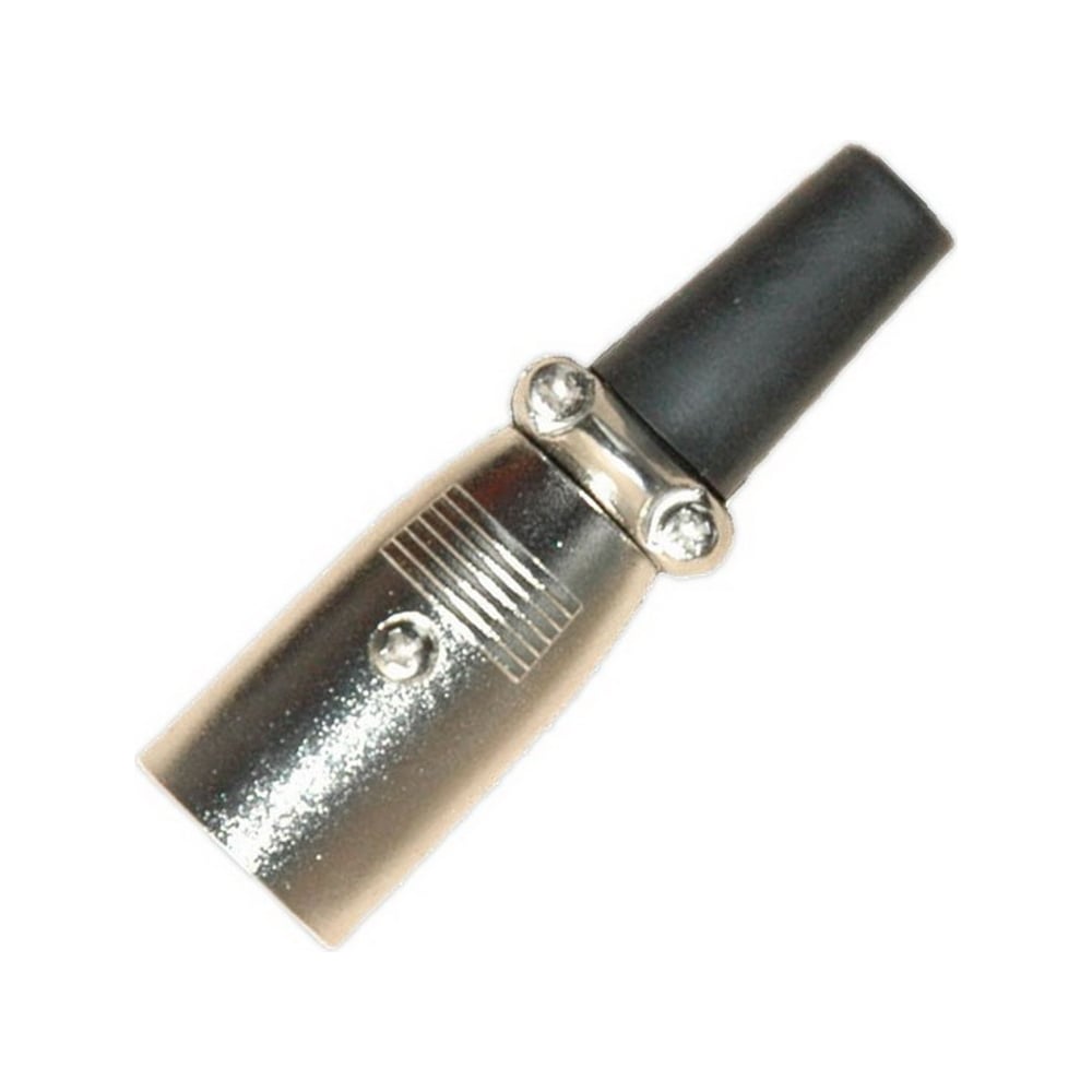 Разъем XLR 3P штекер Pro Legend металл на кабель с хомутом 60мм, PL2186 ...