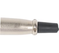 Разъем XLR 3P штекер Pro Legend металл на кабель с хомутом 60мм, PL2186