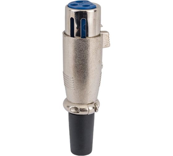 Разъем XLR 3P гнездо Pro Legend металл на кабель с хомутом 70мм, PL2187
